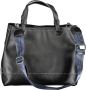 Byblos Zwarte Twee-Compartimenten Handtas met Contrasterende Details Black Dames - Thumbnail 2