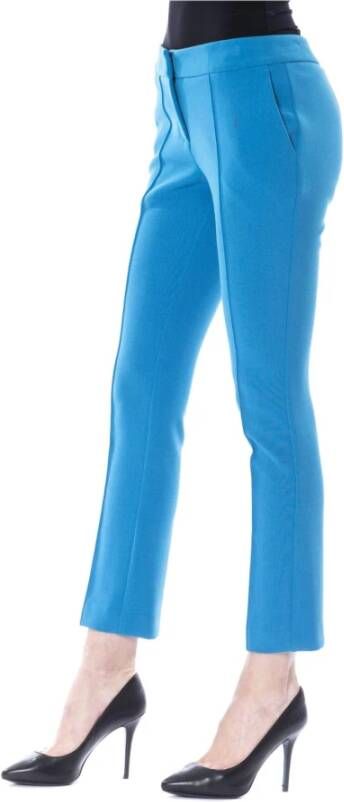 Byblos Light Blue Polyester Jeans & Pant Blauw Dames