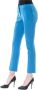Byblos Lichtblauwe Skinny Broek met Ritssluiting Blue Dames - Thumbnail 2