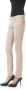 Byblos Slim Fit Kettingdetail Aangepaste Knoop Broek Beige Dames - Thumbnail 2
