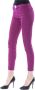 By Byblos Skinny broek met zijrits en voorapplicatie Purple Dames - Thumbnail 2
