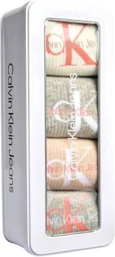 Calvin Klein Assortiment van 4 paar sokken in cadeaubox Meerkleurig Dames