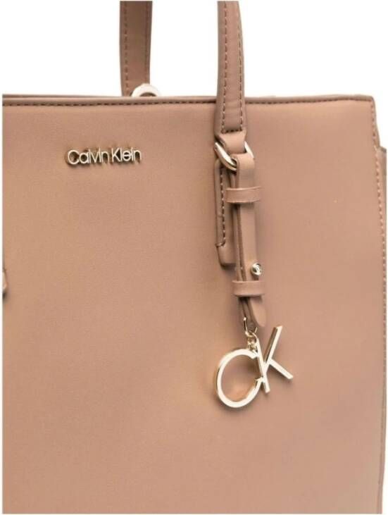 Calvin Klein Beige Must Tote Tas MD Beige Dames