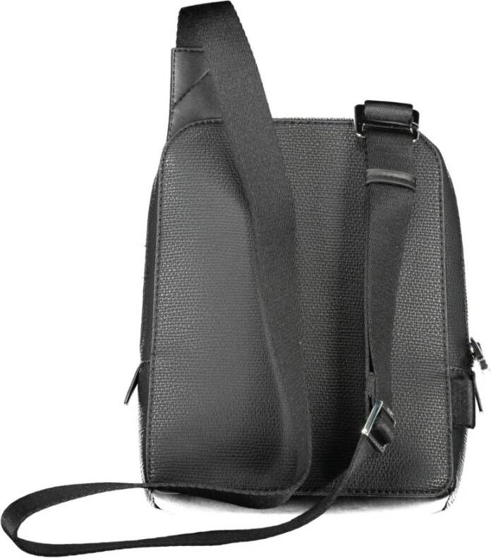 Calvin Klein Black Polyester Shoulder Bag Zwart Heren