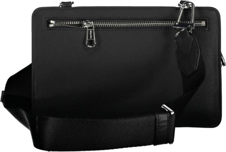 Calvin Klein Black Polyester Shoulder Bag Zwart Heren
