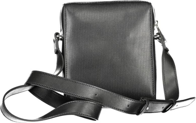 Calvin Klein Black Polyester Shoulder Bag Zwart Heren