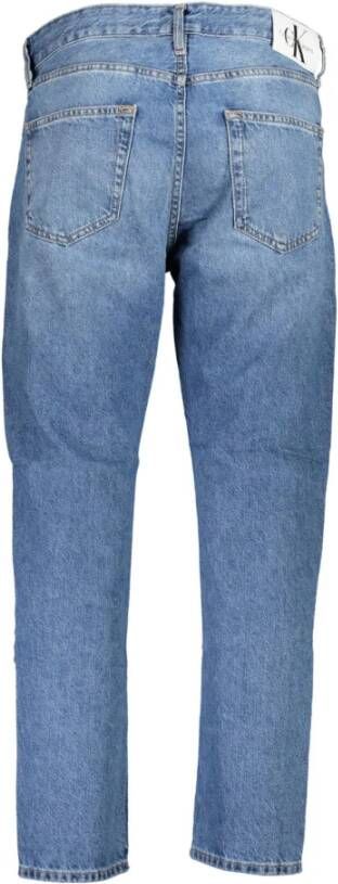 Calvin Klein Blue Cotton Jeans & Pant Blauw Heren
