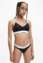 Calvin Klein Zwarte Print Beha Herfst Winter Collectie Black Dames - Thumbnail 4