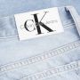 Calvin Klein Dames Gewassen 5-Pocket Jeans met Versleten Effect Blauw Dames - Thumbnail 9