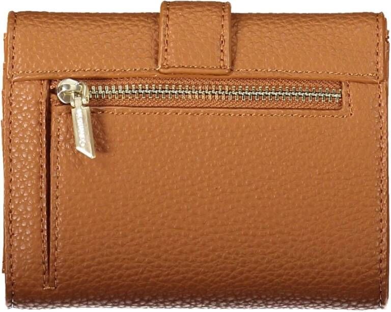 Calvin Klein Bruine Polyester Portemonnee met Muntvakje en Kaartsleuven Bruin Dames