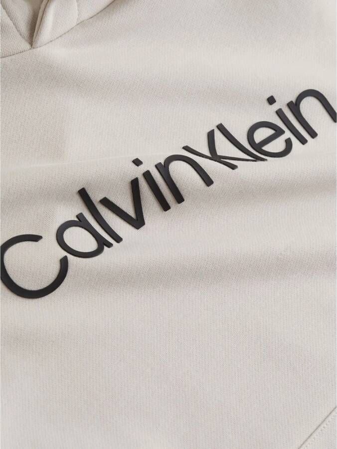 Calvin Klein Comfortabele en stijlvolle hoodie met Hero Logo Beige Heren