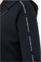 Calvin Klein Crop Zip Hoodie met Logo Black Dames - Thumbnail 3