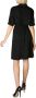 Calvin Klein Dames effen kleur jurk met riem en halve rits Black Dames - Thumbnail 2