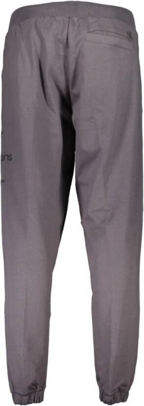 Calvin Klein Geborduurde sportbroek met elastische taille Grijs Heren