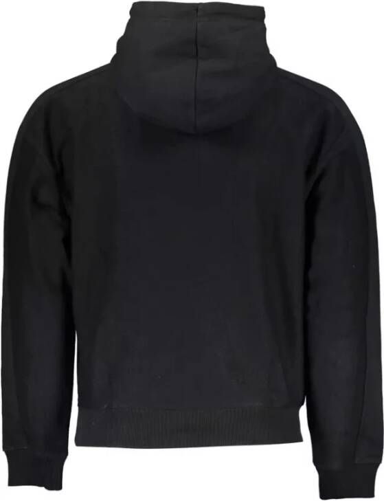 Calvin Klein Geborstelde Katoenen Sweater met Capuchon Zwart Heren
