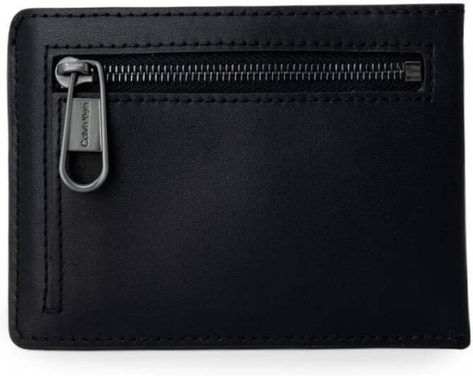 Calvin Klein Heren Zwarte Portemonnee Zwart Heren