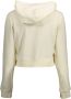 Calvin Klein Witte Katoenen Trui met Capuchon en Print Beige Dames - Thumbnail 6