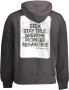 Calvin Klein Zwarte hoodie met print en contrastdetails Black Heren - Thumbnail 3