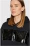 Calvin Klein Oversize hoodie Zwart bedrukt logo Black Dames - Thumbnail 2