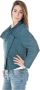 Calvin Klein Sportieve Groene Jas Lange Mouwen Logo Green Dames - Thumbnail 2