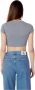 Calvin Klein Jeans Asym uitgesneden gebreide J20J221129Aci Grijs Dames - Thumbnail 4