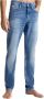 Calvin Klein Washed-out Slim Fit Jeans met Logo Detail Blauw Heren - Thumbnail 8