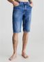 Calvin Klein Slim Fit Stretch Denim Bermuda Shorts Blue Heren - Thumbnail 6