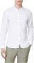 Calvin Klein Witte Linnen Mandarin Kraag Slim Fit Overhemd White Heren - Thumbnail 5