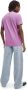 Calvin Klein Jeans Paarse effen ronde hals T-shirt Purple Heren - Thumbnail 2