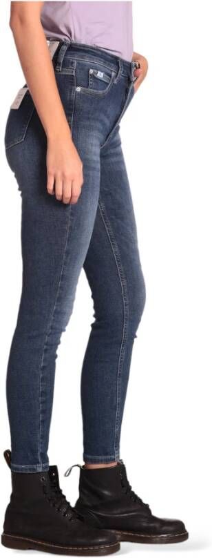 Calvin Klein Jeans High Rise Skinny Dames Jeans Blauw Dames