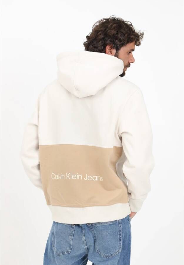 Calvin Klein Jeans Hoodies Beige Heren