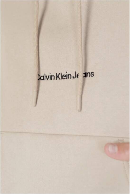 Calvin Klein Jeans Heren Beige Sweatshirt Beige Heren