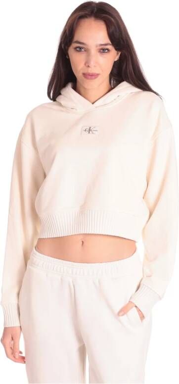 Calvin Klein Jeans Hoodies Wit Dames