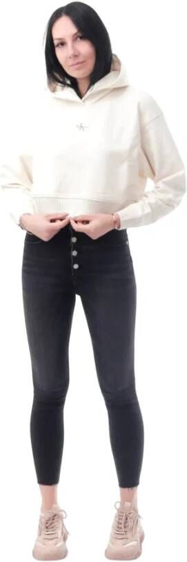 Calvin Klein Jeans Hoodies Wit Dames