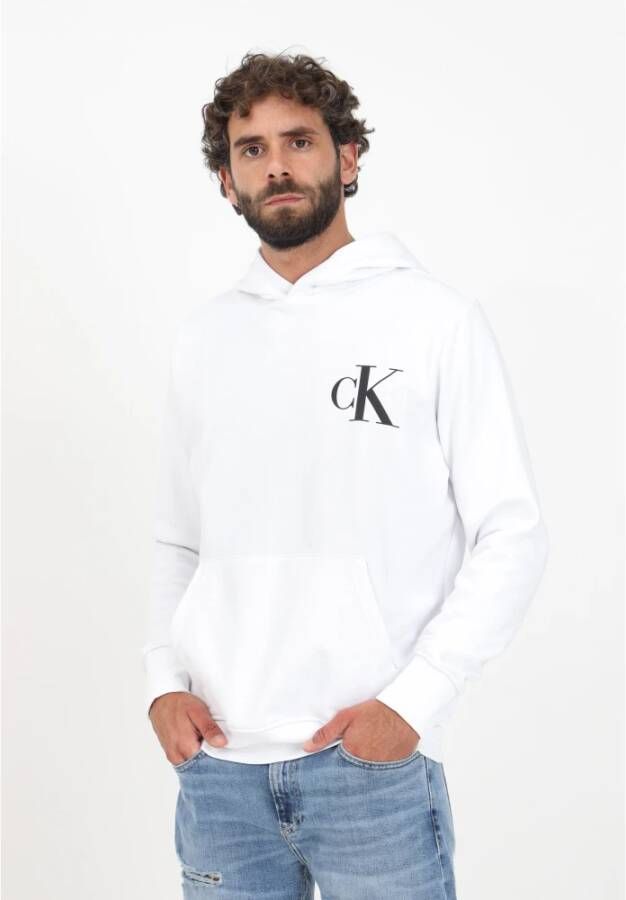 Calvin Klein Jeans Hoodies Wit Heren