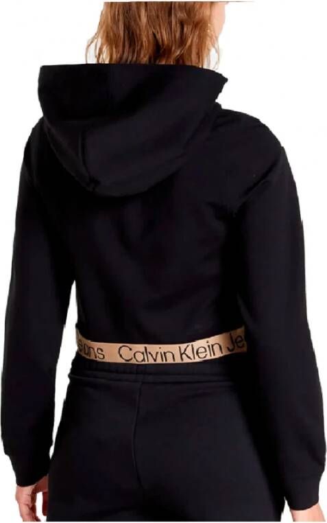 Calvin Klein Capuchonshirt LOGO TAPE MILANO HOODIE met jeans logo-opschriften - Foto 7