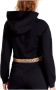 Calvin Klein Jeans Zwarte Hoodie met Lycra Polyester Blend Black Dames - Thumbnail 3
