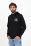Calvin Klein Zwarte katoenen hoodie met logo Black Heren - Thumbnail 2