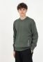 Calvin Klein Jeans Katoenen Gebreide Trui met Borduursel Green Heren - Thumbnail 3