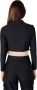 Calvin Klein Jeans Zwarte T-shirt met lange mouwen voor dames Black Dames - Thumbnail 6