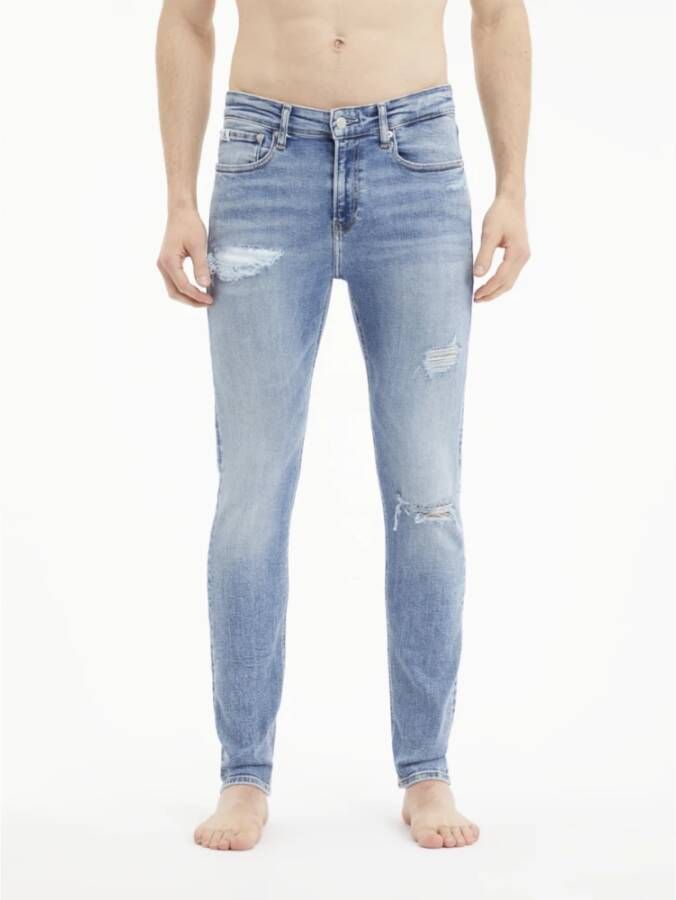 Calvin Klein Jeans Slim-fit Jeans Blauw Heren