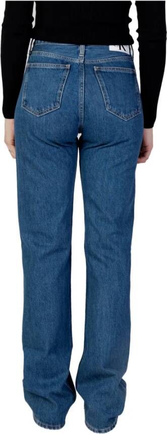 Calvin Klein Jeans Straight Jeans Blauw Dames