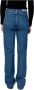 Calvin Klein Jeans Blauwe Katoenen Jeans met Rits en Knoopsluiting Blue Dames - Thumbnail 3