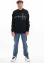 Calvin Klein Jeans Zwarte Crewneck Sweater Monogram CK Borduurwerk Black Heren - Thumbnail 3