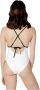 Calvin Klein Plunge One Piece Badpak Vrouwen White Dames - Thumbnail 2