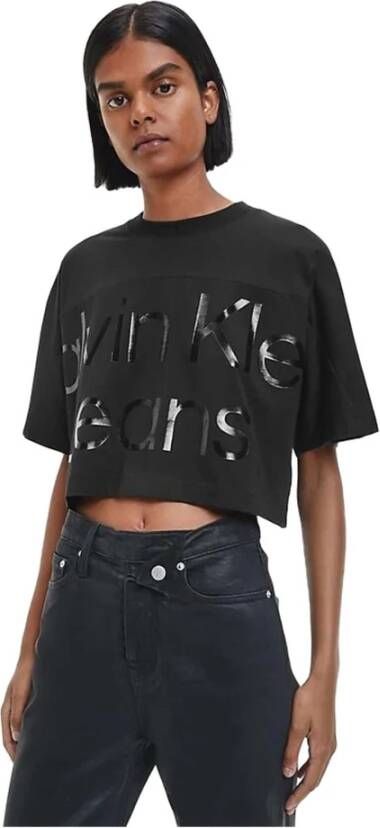 Calvin Klein Jeans T-shirt Zwart Dames