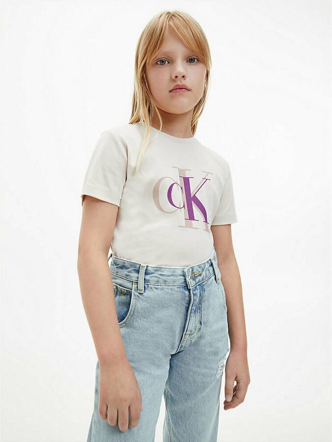 Calvin Klein Jeans T-Shirts Beige Dames
