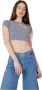 Calvin Klein Jeans Asym uitgesneden gebreide J20J221129Aci Grijs Dames - Thumbnail 2
