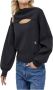 Calvin Klein Zwarte Sweaters met Zachte Pasvorm en Stijlvol Ontwerp Zwart Dames - Thumbnail 5