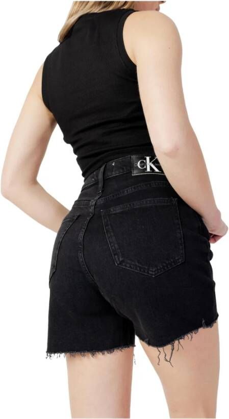 Calvin Klein Jeans Zwarte Shorts voor Dames van Calvin Klein Zwart Dames
